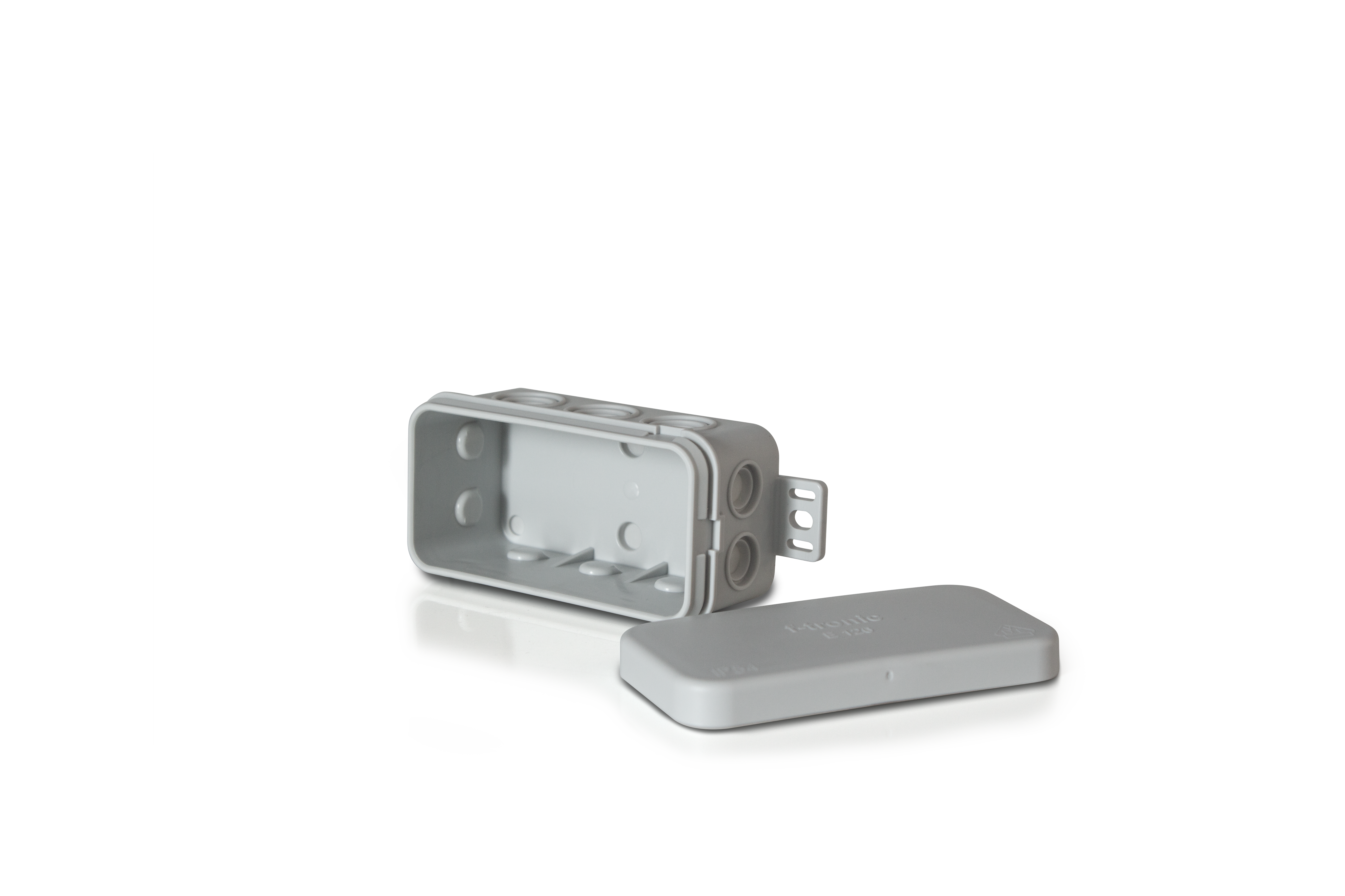 F-Tronic FR Abzweigkasten E126, 85x44x40mm, IP54, gr F-Tronic FR Abzweigkasten E126, 85x44x40mm, IP54, gr